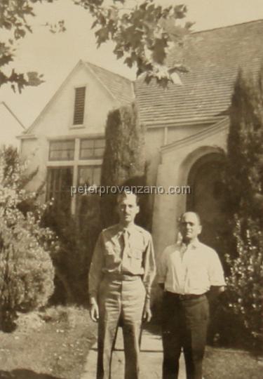Peter Provenzano Photo Album Image_copy_191.jpg - Peter Provenzano with his Uncle Joe Schiro. Sacramento, California - 1942.
